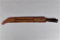 百步蛇狀朱漆佩刀藏品圖，第4張