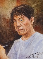 洪東標自畫像藏品圖，第1張