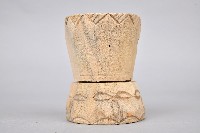 雕刻幾何檳榔杵臼組-臼藏品圖，第1張