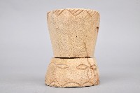 雕刻幾何檳榔杵臼組-臼藏品圖，第2張