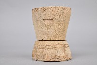 雕刻幾何檳榔杵臼組-臼藏品圖，第3張