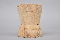 雕刻幾何檳榔杵臼組-臼藏品圖，第4張