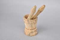 雕刻幾何檳榔杵臼組藏品圖，第2張