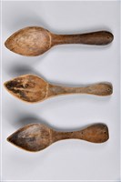 素面尖口木製匙藏品圖，第1張