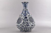 仿青花卉玉壺春瓶藏品圖，第3張