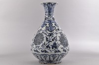 仿青花卉玉壺春瓶藏品圖，第4張