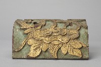 浮雕綠底金漆捲草紋斗拱-1藏品圖，第1張