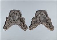 浮雕卷葉雲紋鬼瓦藏品圖，第1張