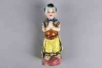 黃衣合掌童子像交趾陶藏品圖，第2張