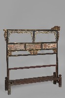 雕花墨繪木製衣架藏品圖，第3張