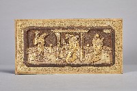 金漆宮廷人像木雕牌飾藏品圖，第1張