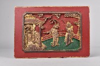 雙武官木雕牌飾藏品圖，第1張