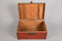 素面紅漆衣物箱藏品圖，第4張