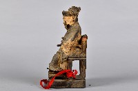 坐姿神像木雕藏品圖，第2張