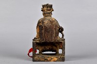 坐姿神像木雕藏品圖，第3張