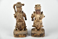 趙、康將軍像木雕藏品圖，第1張
