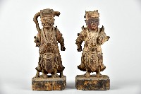 趙、康將軍像木雕藏品圖，第2張