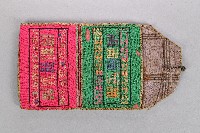 桃紅青綠刺繡雙層荷包藏品圖，第2張