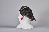 黑底黃邊素面布帽藏品圖，第2張