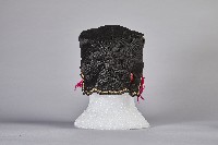 黑底黃邊素面布帽藏品圖，第3張