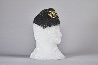 雙鶴刺繡黑絨布帽藏品圖，第4張