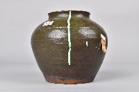 陶製紅紅胎暗青釉素面壺藏品圖，第4張