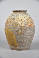 陶製紅胎黑釉條紋罐藏品圖，第1張