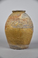 陶製紅胎黑釉條紋罐藏品圖，第4張