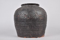 陶製黃褐釉條紋甕藏品圖，第4張