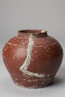 陶製紅釉素面壺藏品圖，第2張