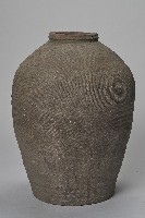 陶製灰胎條紋甕藏品圖，第1張