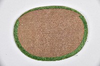 黑底綠邊花草人物刺繡袋藏品圖，第2張