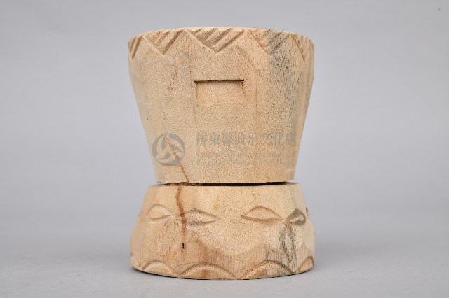 雕刻幾何檳榔杵臼組-臼藏品圖，第4張