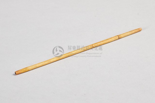 人面百步蛇半身人像菸斗-菸桿藏品圖，第2張