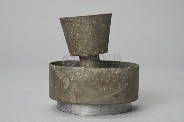 錫製盤龍蓮花六角燭台組-燭台-1藏品圖，第1張