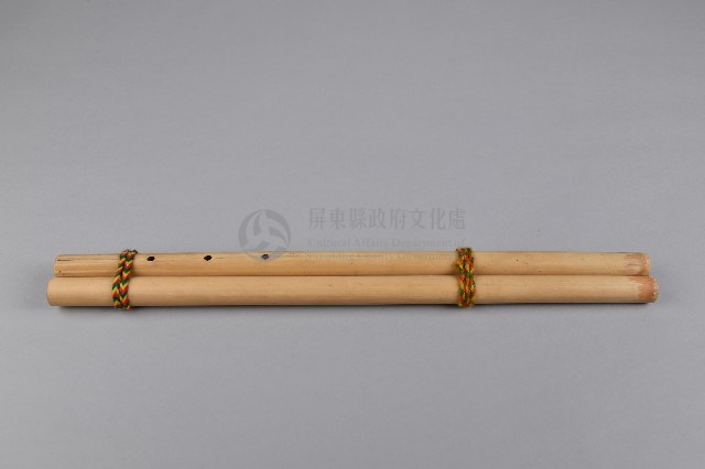 竹製雙管鼻笛藏品圖，第1張