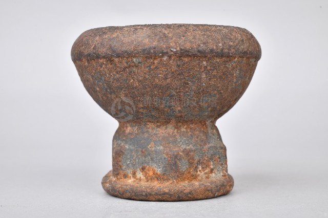 鐵製磨藥杵臼組-磨藥臼藏品圖，第1張