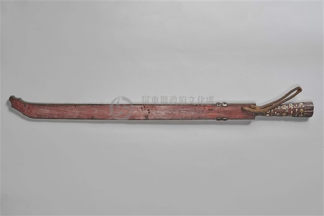 鏤雕鑲嵌金屬魯凱刀藏品圖，第3張