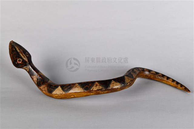 彩繪百步蛇圓雕藏品圖，第1張