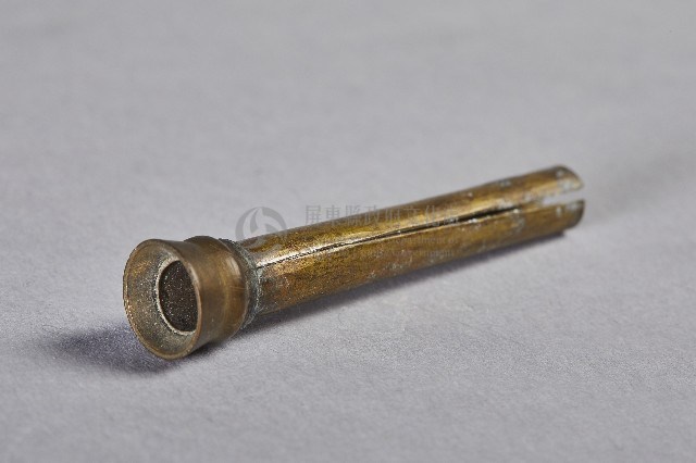 龍鳳花蝶雙筒水煙斗-菸針護套藏品圖，第2張