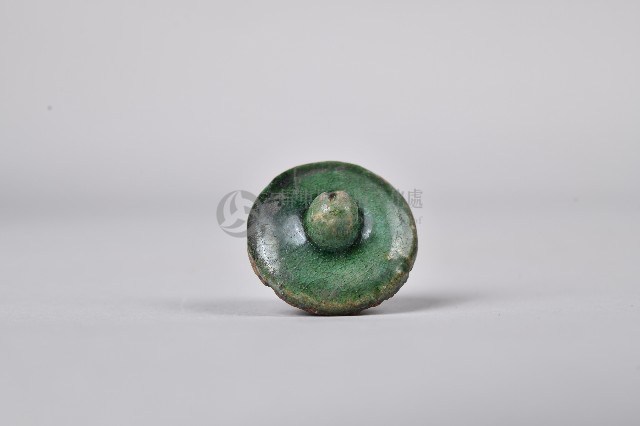 綠釉陶壺-壺蓋藏品圖，第2張