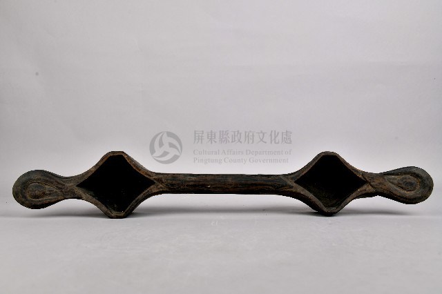 百步蛇紋木製雙連杯藏品圖，第2張