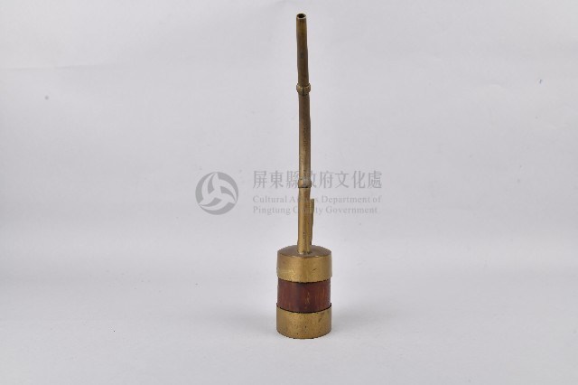 紅漆木製單筒水煙斗-斗身藏品圖，第4張