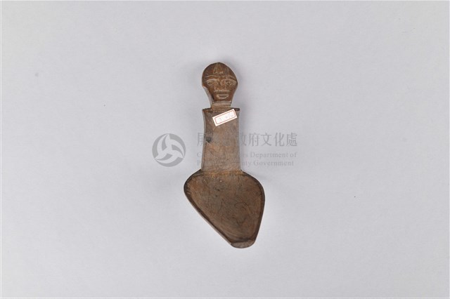 浮雕短柄人面木製匙藏品圖，第1張