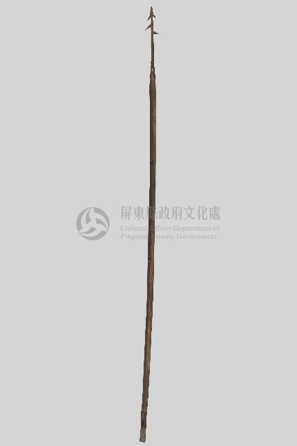 雙頭木製長槍藏品圖，第1張