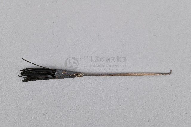 龍鳳花蝶雙筒水煙斗-菸針藏品圖，第1張