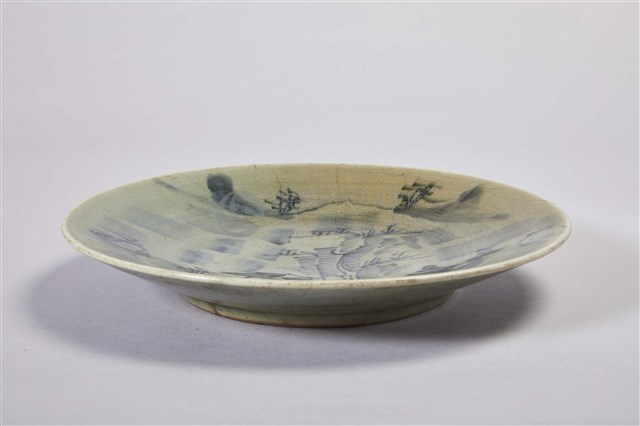 墨青農舍彩繪瓷盤藏品圖，第1張