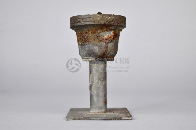 方底錫合金製燭台-燭台-1藏品圖，第1張