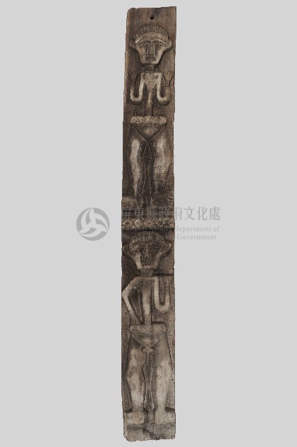 浮雕雙男性人像立柱藏品圖，第1張