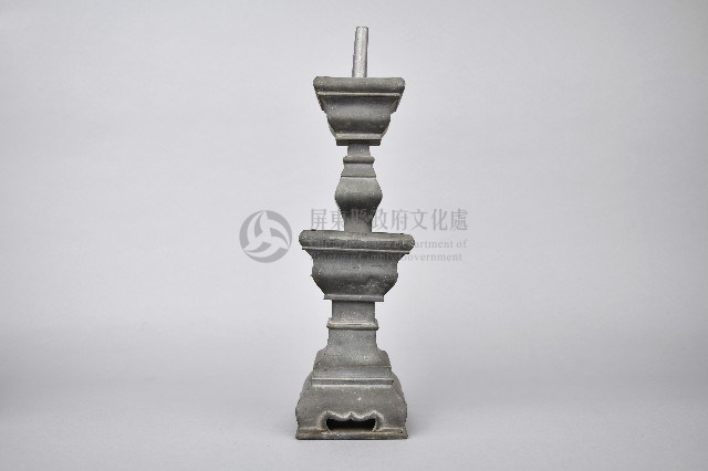 方底錫合金製燭台-燭台座-1藏品圖，第1張